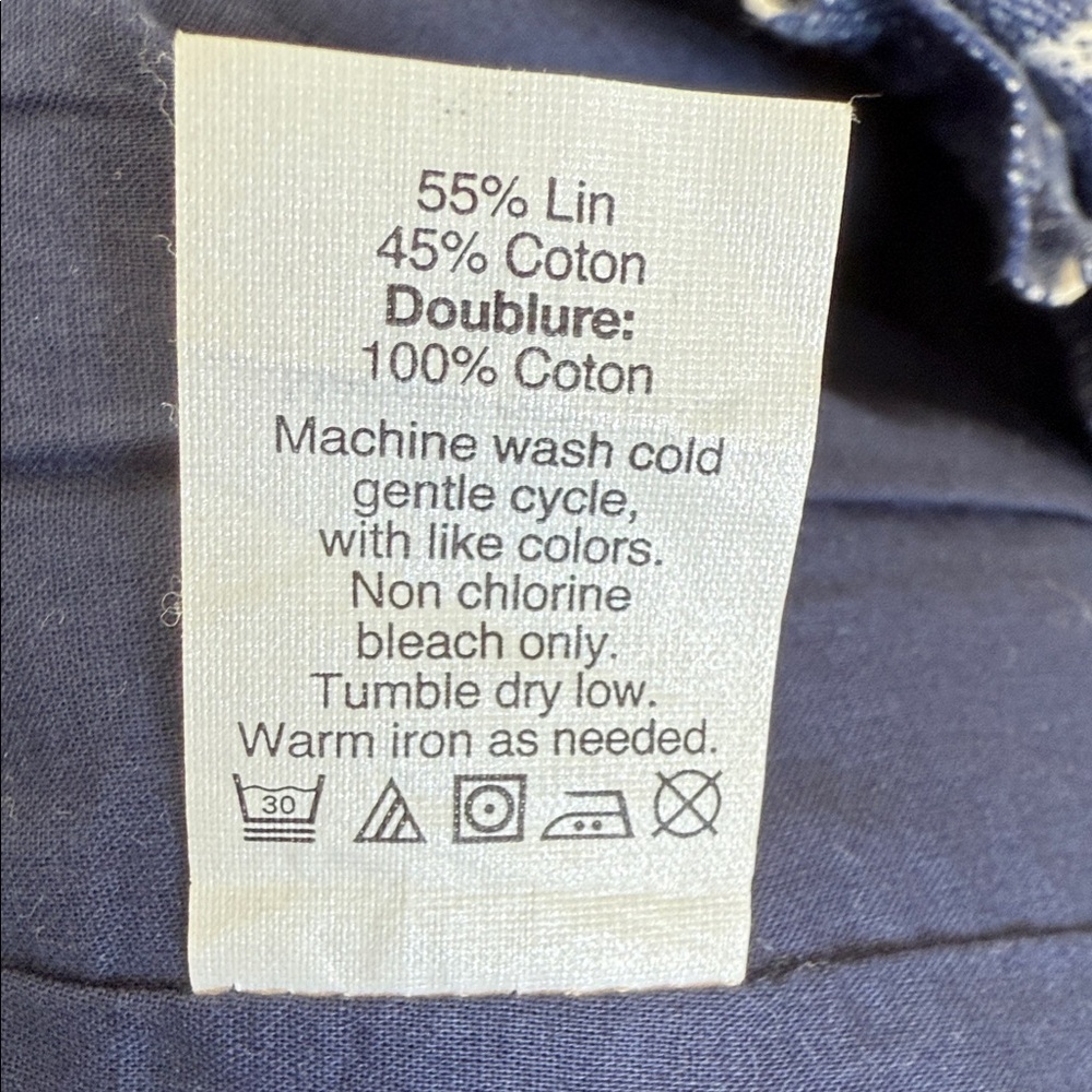 J. Crew Dark Blue and White Mini Skirt - Picture 7 of 7